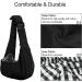 Petloft Reversible Dog Cat Sling Carrier - Hands Free Adjustable Cross Body Small Pet Carrier | Up to 4.99 KG | Black - Buy Online on GoSupps.com