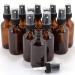Suneast 5 Pack Small Brown Glass Spray Bottles - 30ml Fine Fog Atomizer for Perfume & Aromatherapy - Durable & Versatile - Buy Online on GoSupps.com