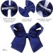 4Pcs Navy Blue Hair Bows Spiral Ribbon Bow Hair Clips Long Ponytail Barrette Light Fine Hairbows Accessories for Toddler Teens Girls - Buy Online on GoSupps.com