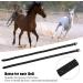 Yosoo Health Gear Black Leather Spur Straps - 1 Pair, Adjustable Buckle, 50cm - Ideal for Horse Equestrian Riding Control - Buy Online on GoSupps.com