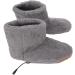 Focae Heated Foot Warmer - Soft Plush Heating Boots & USB Charging Slippers for Foot Pain Relief (Gray) - Buy Online on GoSupps.com
