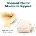 Natural Sheepskin Heel Protectors - Set of 2 | Medical Grade Heel Guards for Pressure Relief | Adjustable Straps | Cornsilk Color - Buy Online on GoSupps.com
