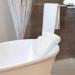 Navaris Large Anti-Slip Bath Pillow for Head, Neck, Shoulders - Home Spa Relaxation with 4 Suction Cups - Eco-tex Standard 100 - White - Buy Online on GoSupps.com