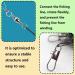 Zoe Tekway 40-Piece Stainless Steel Fishing Leaders - Anti-Bite Anti-Winding Versatile for Saltwater & Freshwater Fishing Accessories - Buy Online on GoSupps.com