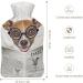 Dog Newspaper Hot Water Bottle | Plush Bed Hand Warmer for Adults & Kids - 26.5x15.3cm - Buy Online on GoSupps.com