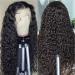 20 Inch Water Wave Lace Front Wig 180% Density HD Transparent Lace Brazilian Virgin Human Hair - Pre Plucked with Baby Hair, Natural Wet and Wavy Curly Style for Black Women - Buy Online on GoSupps.com