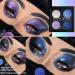 Afflano Multichrome Eyeshadow Palette - Purple Blue Metallic Makeup with Chameleon Sparkle Glitter - Highly Pigmented Holographic Shadows - Buy Online on GoSupps.com