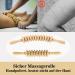Premium 2-Piece Wooden Massage Roller Set - Anti-Cellulite Deep Tissue Massager for Neck Legs & Back - Maderotherapy Tool - Buy Online on GoSupps.com
