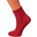 American Made Diabetic Ankle Socks 3 Pairs Red, Size 9-11 | Soft Cotton Non-Binding Top - Buy Online on GoSupps.com