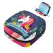 Magic Unicorns are Real Floral Sanitary Napkin Storage Bag Menstrual Pad Bag Portable Menstrual Cup Bag with Zipper for Teen Girls Women Ladies Color 4