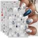 Christmas Nail Stickers 9 Sheets Self-Adhesive Nail Decal Snowman Snowflake Nail Art Decoration Design Supplies