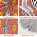 Zebras Flower Beard Bib Apron for Men | Non-Stick Waterproof Hair Catcher & Grooming Cloth | Perfect Gifts for Shaving & Trimming - Buy Online on GoSupps.com