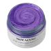 Mofajang Hair Wax Dye Styling Cream Mud, Natural Hairstyle Color Pomade, Washable Temporary, Purple