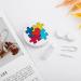 Autism Awareness Heart Puzzle Contact Lens Case - Portable Round Storage Box & Mirror for Travel & Daily Use - Buy Online on GoSupps.com