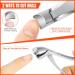 Drmode Ergonomic Nail Clipper for Thick Nails - Premium Steel Wide Jaw Clipper with Collector Sharp Angle Head for Seniors & Men - Silver 2.0 - Buy Online on GoSupps.com
