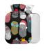Hot water bottle with cover 2 l large hot water bottle with owl for pain relief cramps 2L