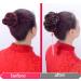Light Brown Human Hair Scrunchie - Elastic Bun Updo Chignon Curly Accessory for Women - Buy Online on GoSupps.com