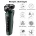 Buy Mens 9D Electric Razor | Rechargeable Wet Dry Shaver & Beard Trimmer with LED Display - Buy Online on GoSupps.com