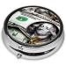 Banknote Patterns Round Pill Box Organizer - 3 Compartment Travel Pill Case for Easy Organization | Perfect for International Shipping - Buy Online on GoSupps.com