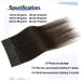 Tape in Hair Extensions 18 Inch 2 Dark Brown 100% Remy Human Hair 20 Pcs Package - Silky Straight for Fashion Women - Buy Online on GoSupps.com