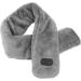 Shop Heated Neck Wrap | Soft & Breathable Vibration Massage Scarf - USB-Powered Outdoor Warmth (Dark Gray) - Buy Online on GoSupps.com