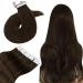 Hetto tape in Extensions real hair brown tape extensions real hair invisible tapes extensions hair recovery tape real hair dark brown #4 35cm 40g 35 cm 1-1 #4 dark brown