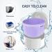 DIDATOOL Denture Cup Denture Bath Denture Cups for Soaking Dentures Denture Case with Lid Denture Bath with Rinsing Basket Easy to Carry and Clean Retainer Case Denture Cleaning kit (White) Round White - Buy Online on GoSupps.com