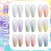  Yorajuy Gel Nail Palette - Gradient Manicure Gel | 9-Paint Palette with Nail Art Accessories for Nail Design and Manicure Painting - Buy Online on GoSupps.com