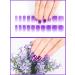 Kalolary Gel Nail Polish Strips Nail Gel Art Sticker Waterproof Full Nail Wraps Decal Sets with Nail File and Stick for Women Girls Nail Art Decor (UV/LED Lamp Required) (Gradient Purple) - Buy Online on GoSupps.com