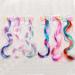 6 Colors Princess Unicorn Hair bow 14 inch Clips In unicorn Hair Extensions for Kid Girls Ponytails Hair Bows 6Pcs-Unicorn-Bow