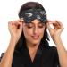 Buy Witchy Snake Crescent Moon Sleep Mask - Light Blocking Eye Cover for Men & Women | Adjustable Skull Flower Design for Travel & Naps - Buy Online on GoSupps.com