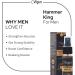 Hammer King Warming Massage Oil - All Natural & Edible Paraben-Free for Men | Sensual Essential Oil for Intimate Massage - 30ml - Buy Online on GoSupps.com