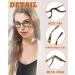 Buy Hubeye Retro Half Moon Reading Glasses - 3 Pairs +1.5 Diopters Lightweight Spring Hinge Stylish for Men & Women - International Shipping Available - Buy Online on GoSupps.com