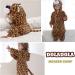 Doladola Unisex Baby Leopard Hooded Romper | Toddler's Cartoon Animal Jumpsuit 0-3 Months - Buy Online on GoSupps.com