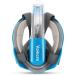 Vaincre 180 Full Face Snorkel Mask - Panoramic View, Anti-Fog, Anti-Leak - Sky Blue Large/Extra Large - Buy Online on GoSupps.com
