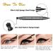 LOKFAR Double-headed Liquid Eyeliner Stamp Pen Set - 6 Pcs Waterproof Eyeliner Pencil for Women - Long-Lasting Eye-liner Stencils - Triangle Star Moon Heart Flower Smiley - Buy Online on GoSupps.com
