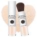 Sunscreen Setting Powder SPF 35 Mineral Brush Powder Oil Control Natural Matte Finish Loose Powder Translucent Lasting Lightweight Breathable for All Skin (#01 Translucent)