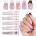 French Gel Nail Tips - 150pcs Medium Coffin Soft Gel Fake Nails | Colored French Tips with 3-in-1 X-coat | 15 Sizes for Easy DIY Nail Extensions - Buy Online on GoSupps.com