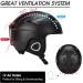 Odoland Snow Ski Helmet and Goggles Set - Sports Protective Gear for Skiing and Snowboarding - Black - Size S (21-22''/54-56cm) - Buy Online on GoSupps.com