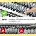 Lankiz Self-Adhesive Eyelashes - 160pcs No Glue Required 40D C Curl DIY Reusable Individual Eyelash Extensions - Buy Online on GoSupps.com
