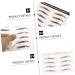 FRCOLOR 30 Pcs Eyebrow Stickers Waterproof Sticker Authentic Fake Eyebrows Imitation Eyebrow Sticker 4d Hair - Buy Online on GoSupps.com