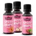 GymQueen Tasty Drops 3x30ml Honey White Chocolate Hazelnut Flavour Drops without calories Winter Dream 30 ml (pack of 3)
