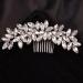 Chargances Bride Silver Crystal Hair Comb Wedding Rhinestone Comb Fashion Handmade Hair Accessory Dainty Head Piece for Women Bridesmaid Girls (Silver) - Buy Online on GoSupps.com