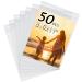 Somime 50 Pack Acid-Free Crystal Clear Sleeves Storage Bags for 8.5x11 Art Prints/Pictures/ Photos/Framing Mat Mattes (Bag Size: 9"x11 3/7") 8.5x11 50 Pack