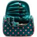 Yeiotsy Polka Dot Cosmetic Bag - Sea Blue Toiletry Organizer for Women | Travel Essential - Buy Online on GoSupps.com