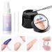 Gellen Solid Gel Nail Glue with 60ml Nail Glue Remover Set 15g Solid Nail Glue Gel for Press On Nails Acrylic Nails Soft Gel Nail Tips Glue Remover UV Lamp Gel Glue for Nails B-Solid Nail Glue Gel&Glue Remover