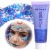 Body Glitter Gel Festival Glitzer Face 50ml glitter Liquid Gel body glitter Festival Accessories Glitter for Make Up Cosmetic Festival Party DIY Nail Lips (Dark Blue)