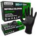 SURESAFE Black Gloves Disposable 5 Mil Nitrile Gloves Latex Free Disposable Gloves Food Grade Gloves Mechanic Gloves X-Large Box of 100