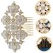 Ipetboom Hair Comb Bride Hair Clip Girls Hair Clips Bridal Hair Flower Headpiece Wedding Headband Rhinestone Hair Clip Decor Hair Accessories for Women Wig Metal Alloy Bridesmaid - Buy Online on GoSupps.com