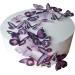 24 X PRE-CUT BEAUTIFUL MEDIUM PURPLE BUTTERFLIES EDIBLE RICE/WAFER PAPER PRE CUT CUPCAKE CAKE DESSERT TOPPERS BIRTHDAY PARTY WEDDING BABY SHOWER HALLOWEEN DECORATIONS (Medium)